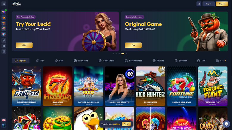 Gangsta Casino — Homepage