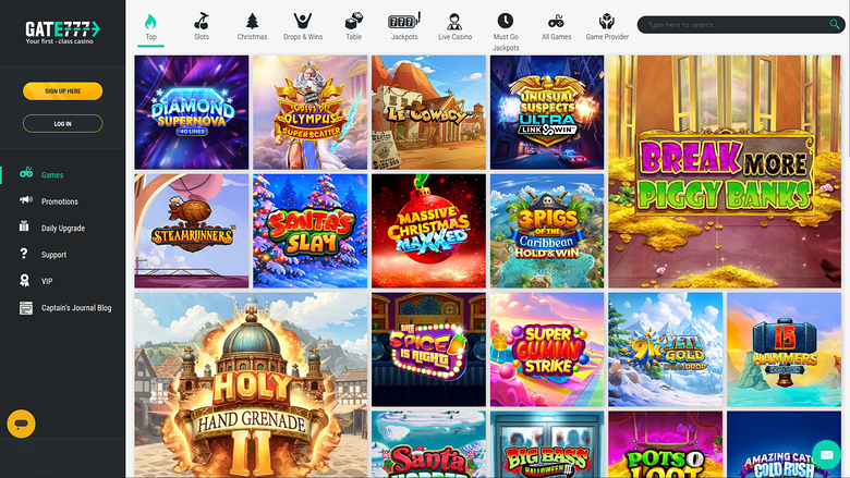 Gate 777 Casino — Games lobby