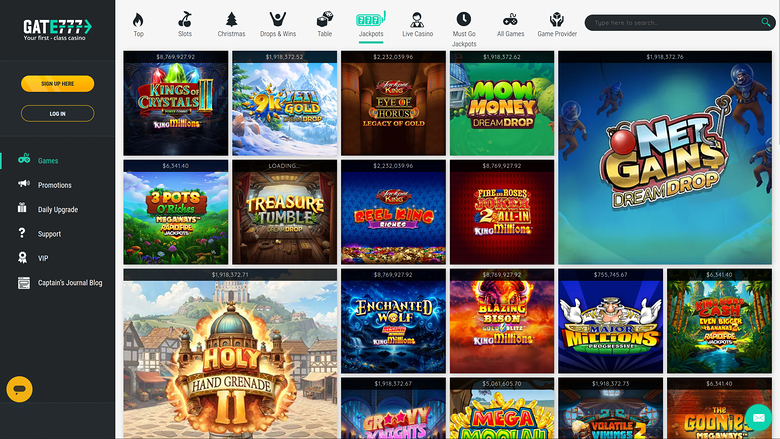 Gate 777 Casino — Jackpot games