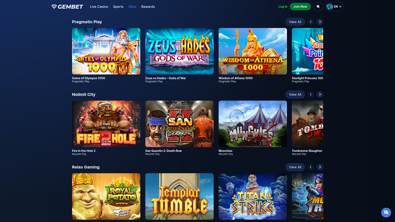 GemBet — Games by studio