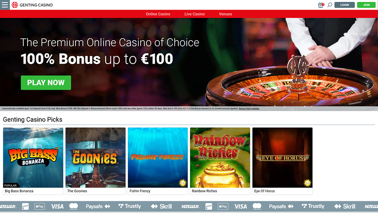 Genting Casino — Homepage