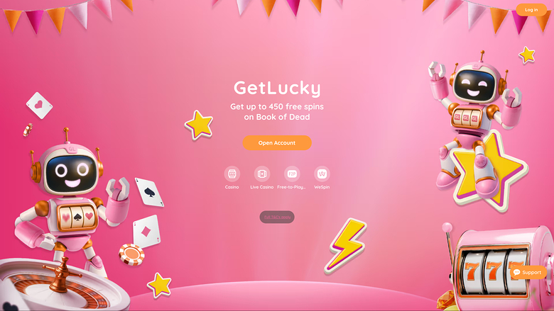 Get Lucky Casino — Homepage