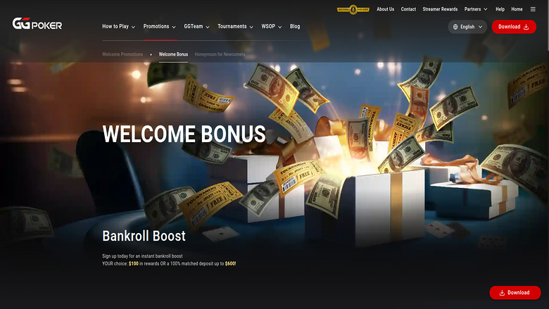 GGpoker Casino — Promotions page