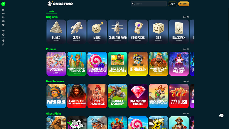 Ghostino Casino — Homepage