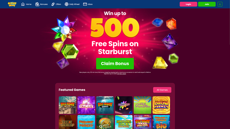 Giant Wins Casino — Homepage