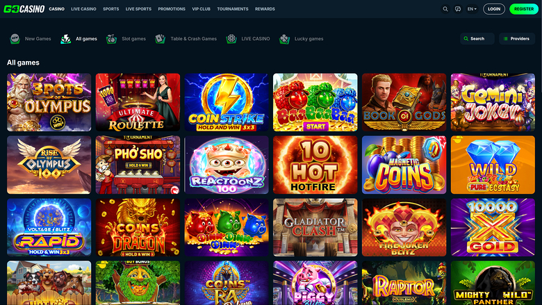 Go4Casino — Games lobby