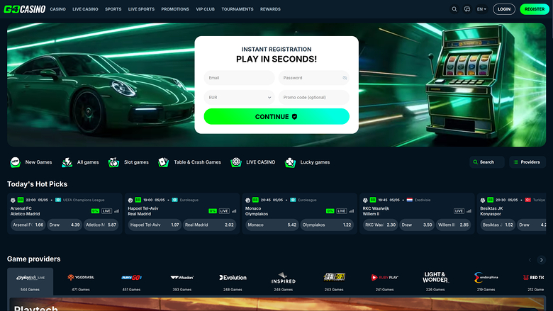 Go4Casino — Homepage
