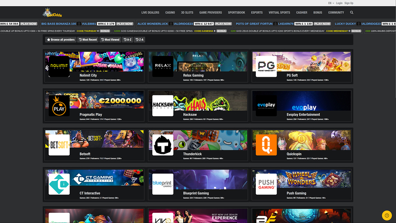 God Odds — Games by studio