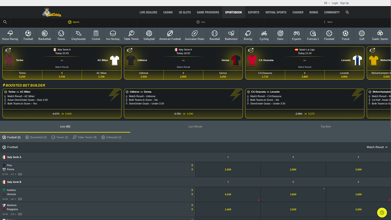 God Odds — Sportsbook