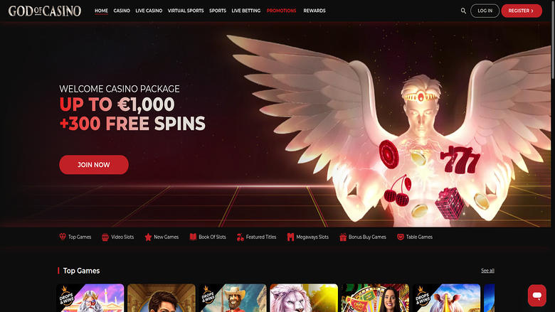 God of Casino — Homepage