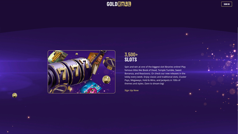Gold Roll — Games lobby