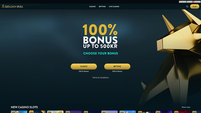 Golden Bull Casino — Homepage