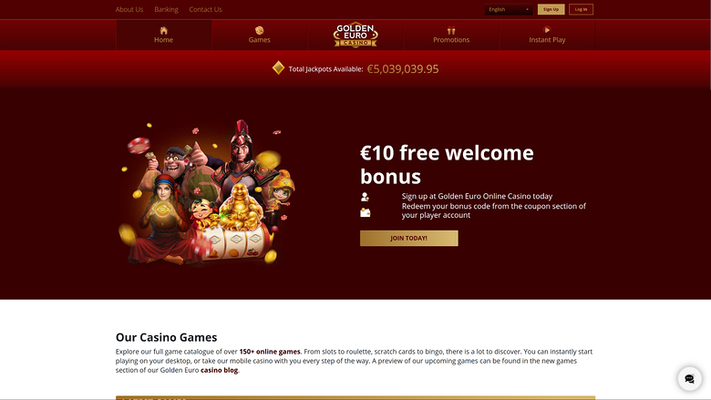 Golden Euro Casino — Homepage