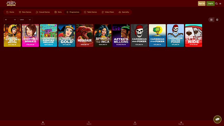 Golden Euro Casino — Jackpot games