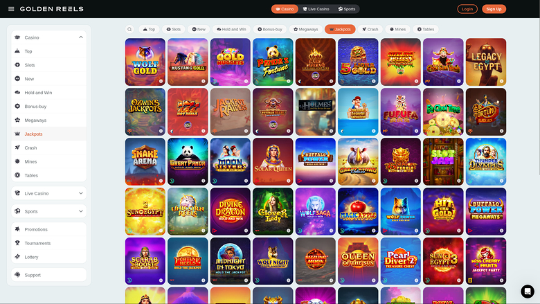 Golden Reels Casino — Jackpot games