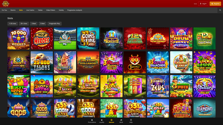 Golden Tiger Casino — Games lobby
