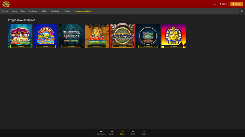 Golden Tiger Casino — Jackpot games