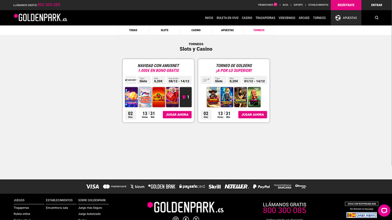 GoldenPark — Tournaments