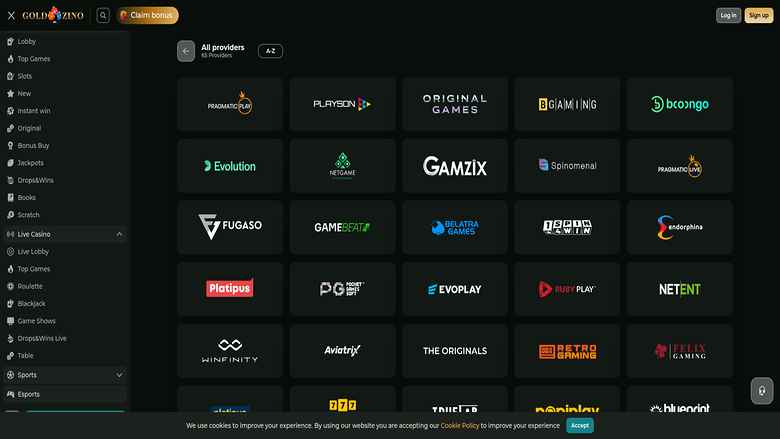 Goldzino Casino — Gamedevelopers
