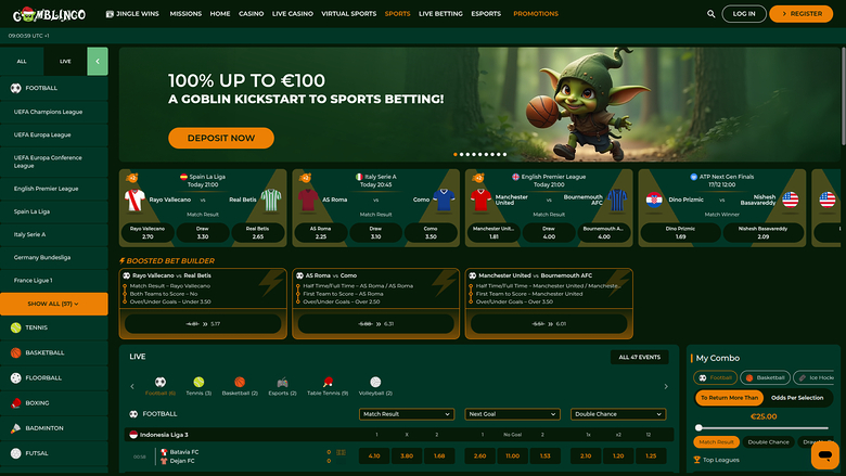 Gomblingo Casino — Sportsbook