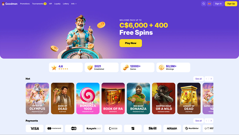Goodman Casino — Homepage
