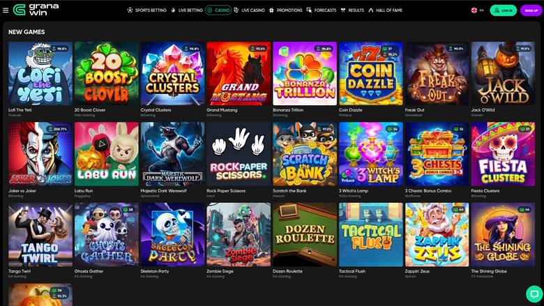 GranaWin Casino — Games lobby