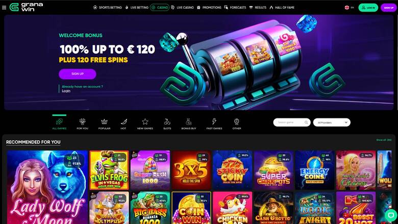 GranaWin Casino — Homepage
