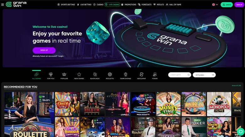GranaWin Casino — Live