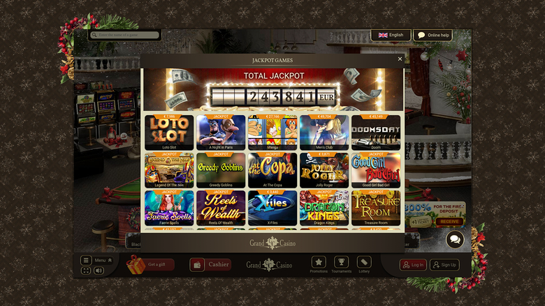 Grand Casino — Jackpot games