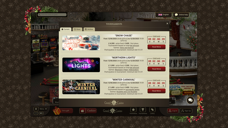 Grand Casino — Tournaments
