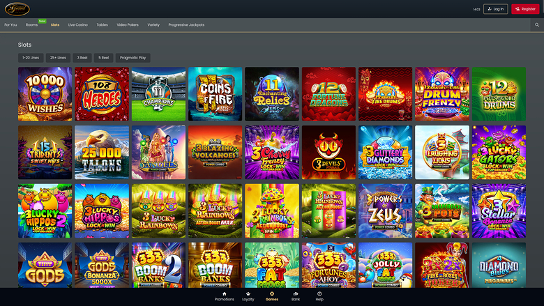 Grand Hotel Casino — Games lobby