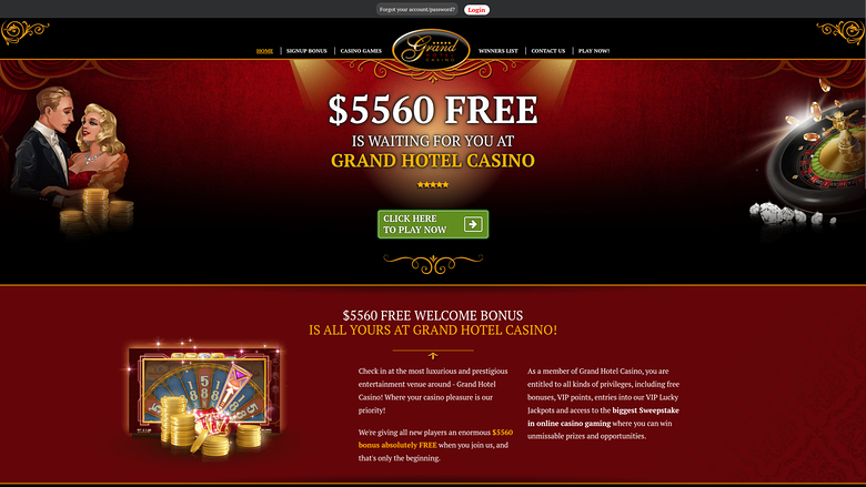 Grand Hotel Casino — Homepage