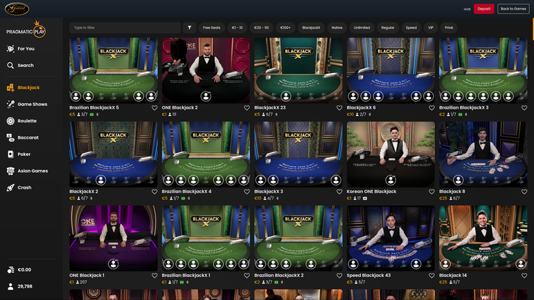 Grand Hotel Casino — Live dealer lobby