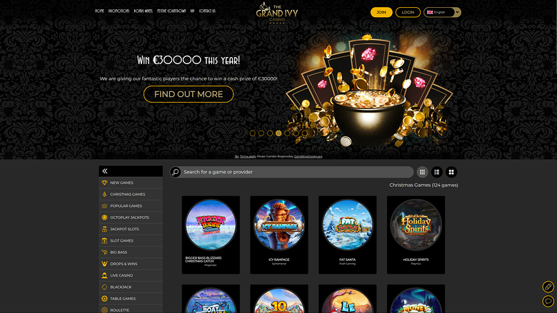 Grand Ivy Casino — Homepage