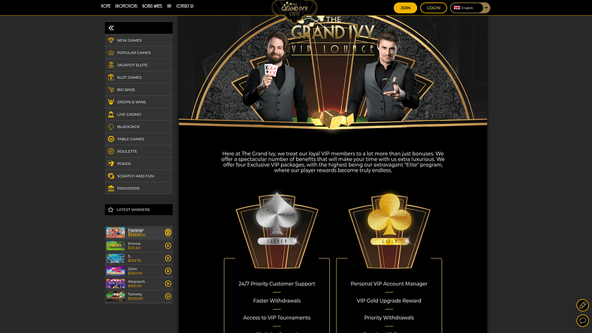 Grand Ivy Casino — VIP section