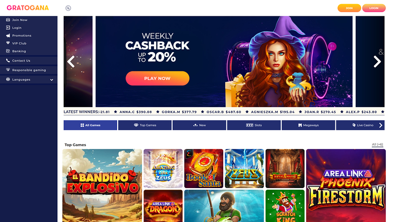 Gratogana Casino — Homepage