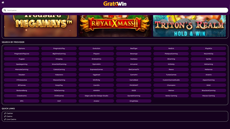GratoWin — Games by studio