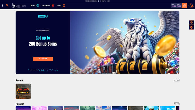 Griffon Casino — Homepage