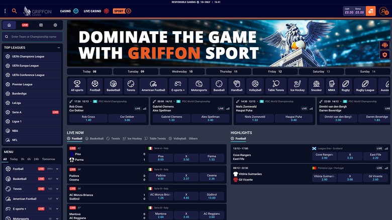 Griffon Casino — Sportsbook