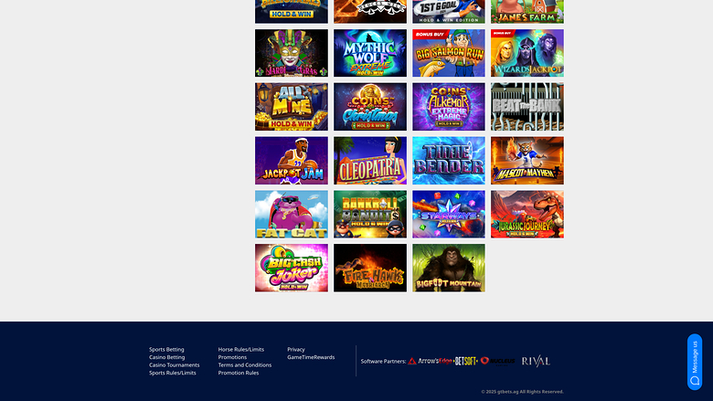 GTbets Casino — Games by studio