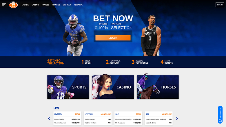 GTbets Casino — Homepage