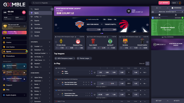 Gxmble Casino — Sportsbook