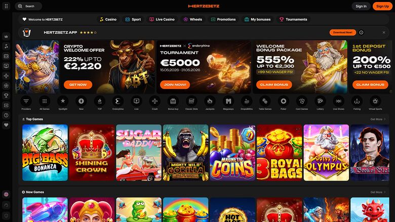 Hertzbetz Casino — Homepage