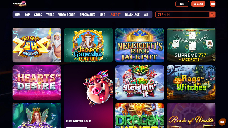 Highway Casino — Jackpot games