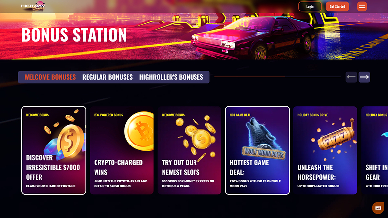 Highway Casino — Promotions page
