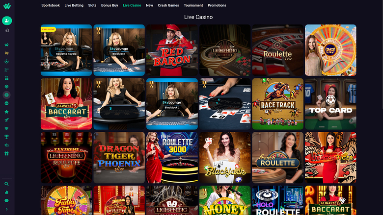Hiperwin Casino — Live dealer lobby