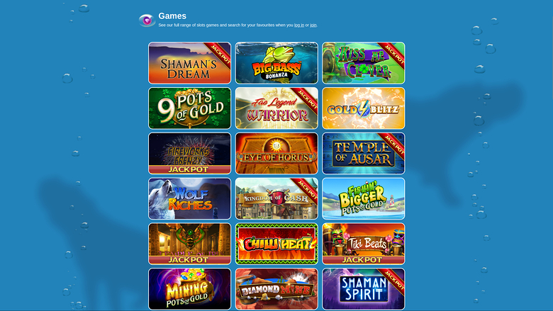 Hippo Bingo — Games lobby