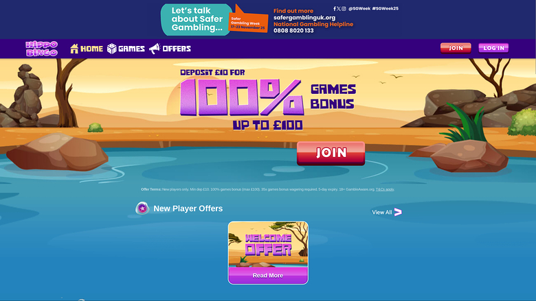 Hippo Bingo — Homepage