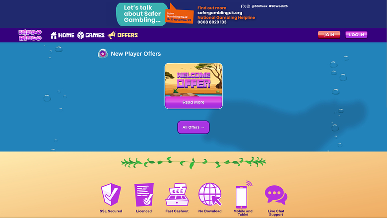 Hippo Bingo — Promotions page