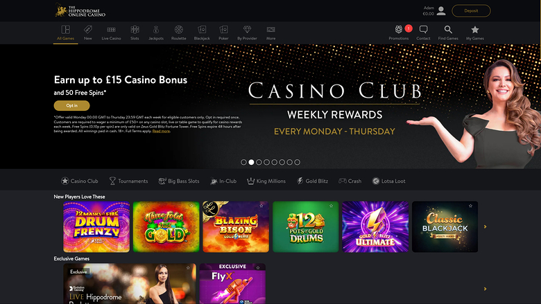 Hippodrome Casino — Homepage